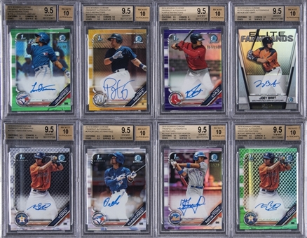 2019 Bowman Chrome Signed Rookie Cards BGS GEM MINT 9.5/BGS 10 Collection (13)